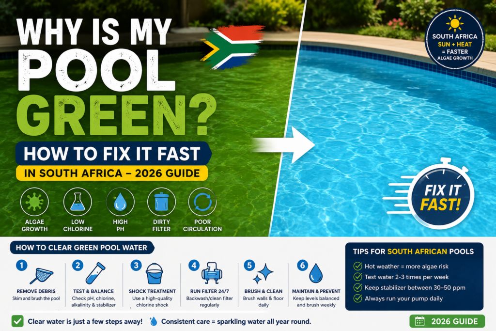 SALTLOGIC - why is my pool green and how to fix it fast