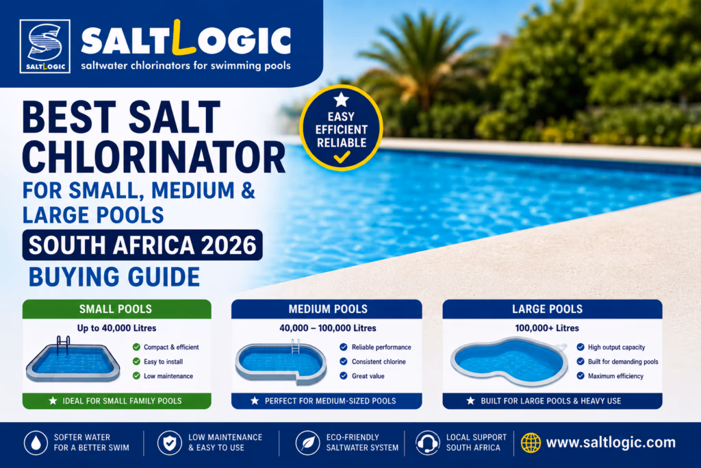 SALTLOGIC - best salt chlorinator for small, medium and large pools