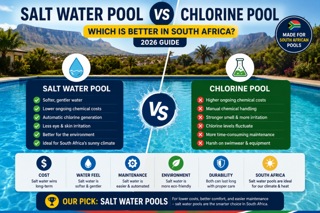 Salt water pool vs chlorine pool - SALTLOGIC